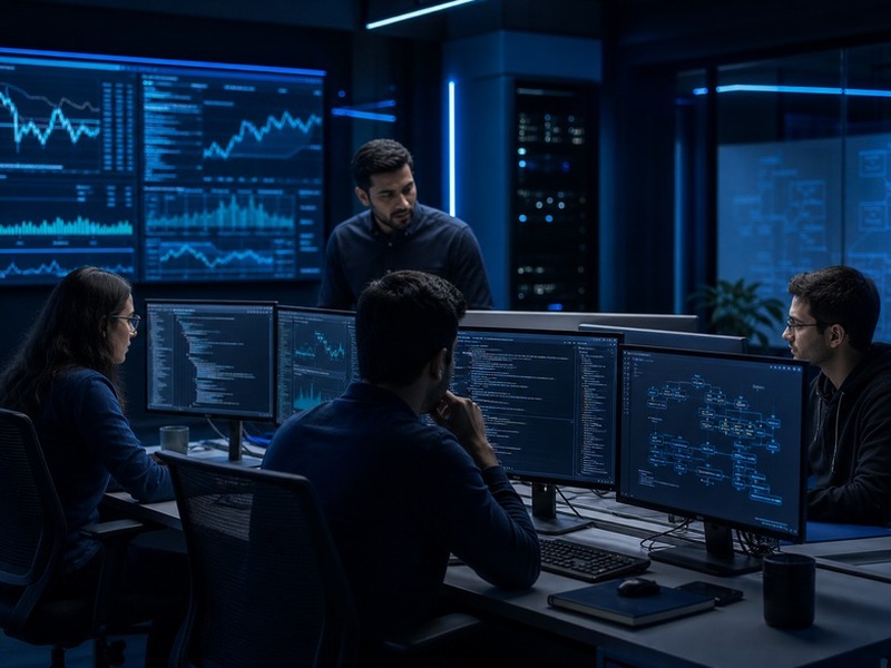 MyTradnix team developing algo trading software